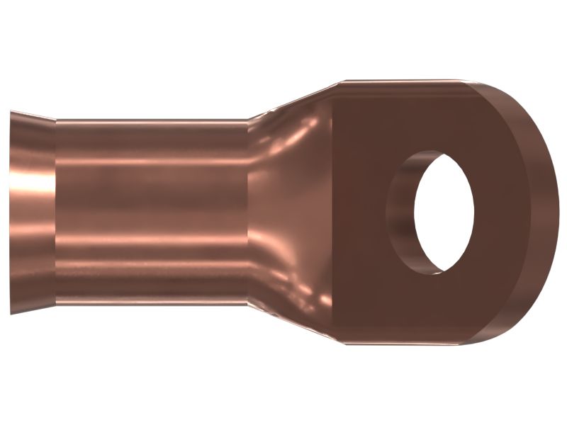 3/8 M10 45 Degree Ring Terminal