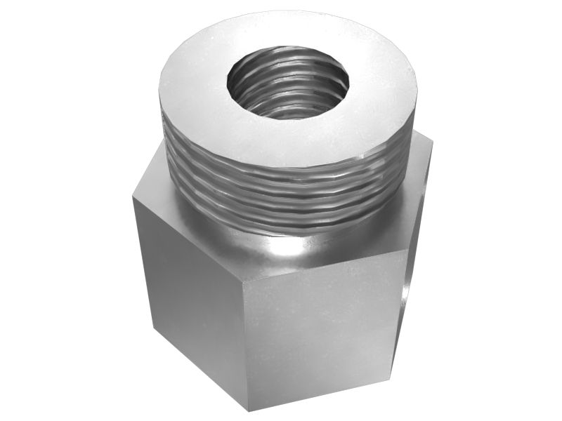 6V-0301: Адаптер прямого типа с шестигранной головкой и резьбой 1-5/16-12