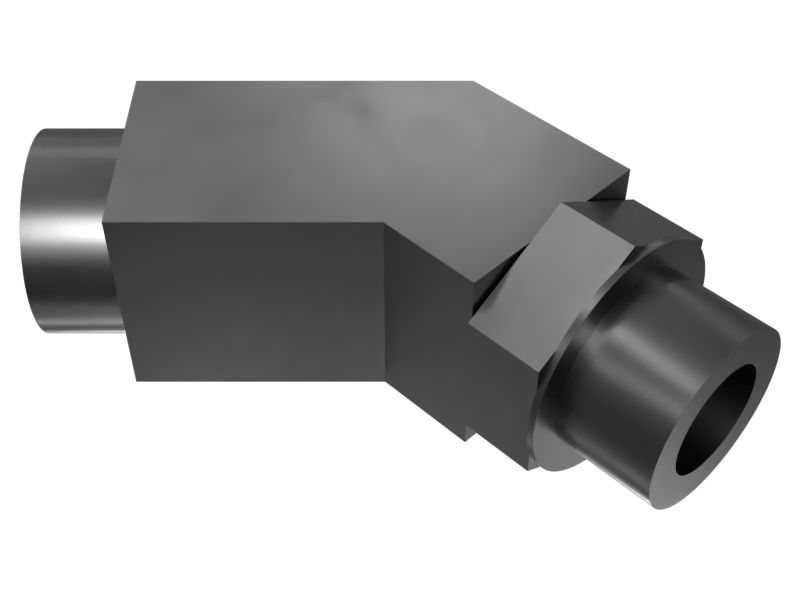 КОЛЕНЧАТЫЙ ПАТРУБОК 45 ГРАД.