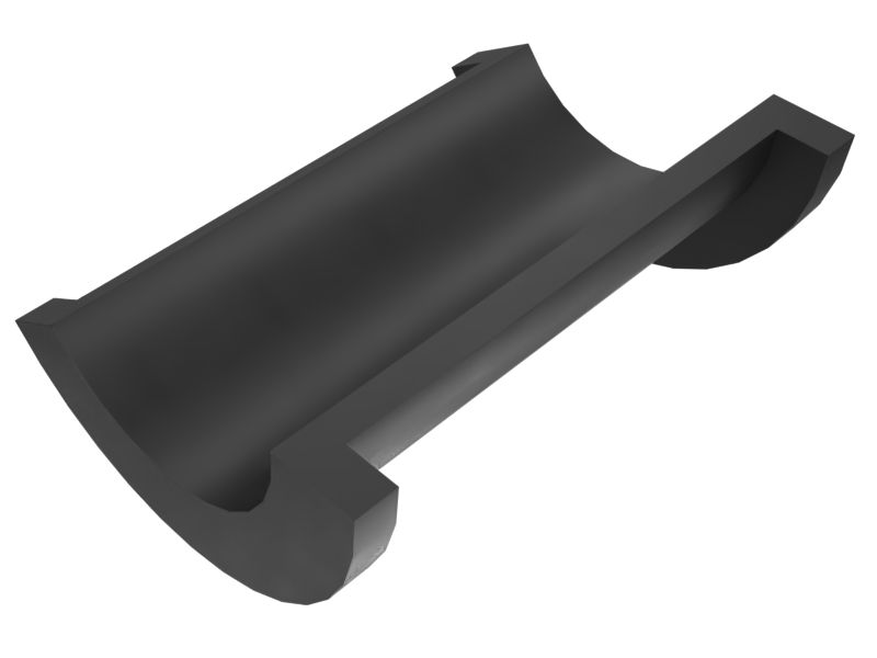 108-1434: Двухфланцевая половинная прокладка длиной 29 мм