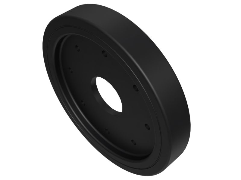 Заднее направляющее колесо 355,6 мм с внешним диаметром