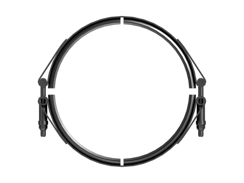 Минимальный внутренний диаметр V-образного зажима 216,90 мм