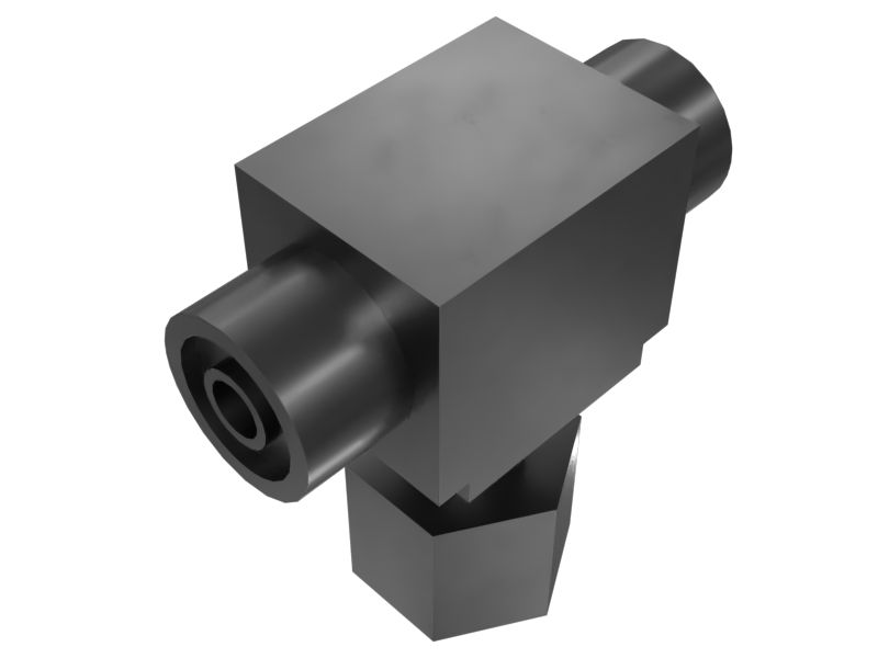 6V-9842: Шестигранный тройниковый переходник жидкостной системы 17,46 мм