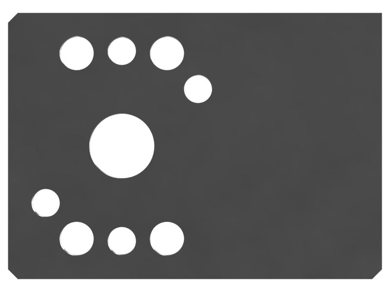 30mm Thickness Control Valve Line Support Plate