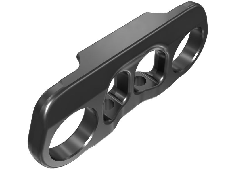 Звено герметичной и смазываемой гусеничной ленты