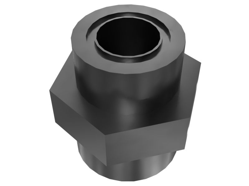 6V-9875: Переходник жидкостной системы 47,63 мм с шестигранной гайкой
