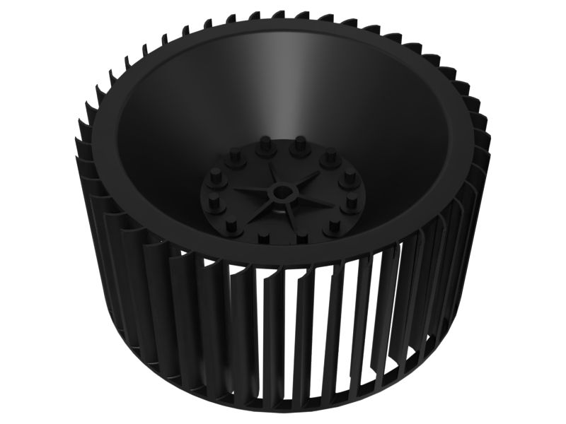 Колесо нагнетательного вентилятора системы кондиционирования воздуха в кабине