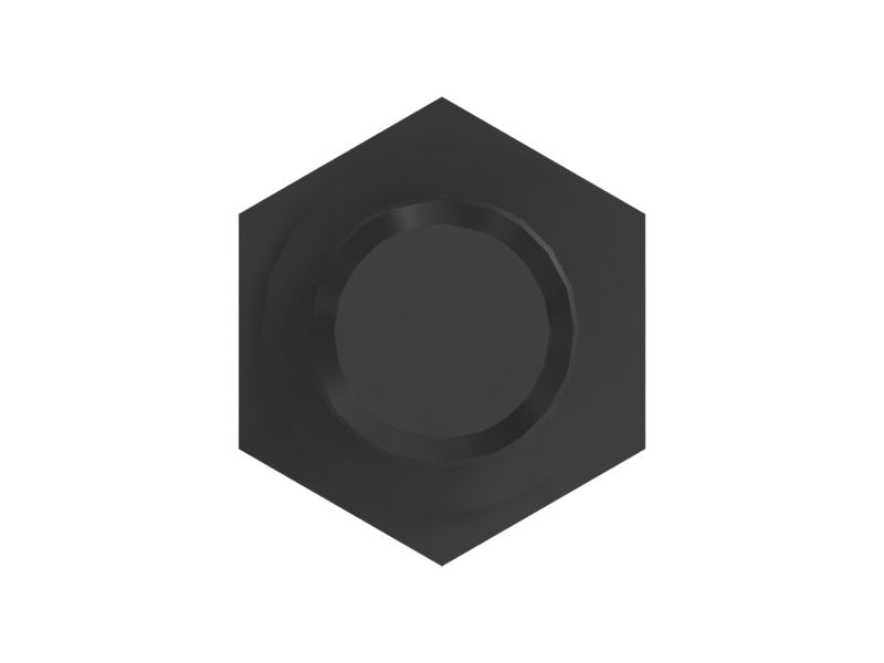 Болт с шестигранной головкой с резьбой M6x1