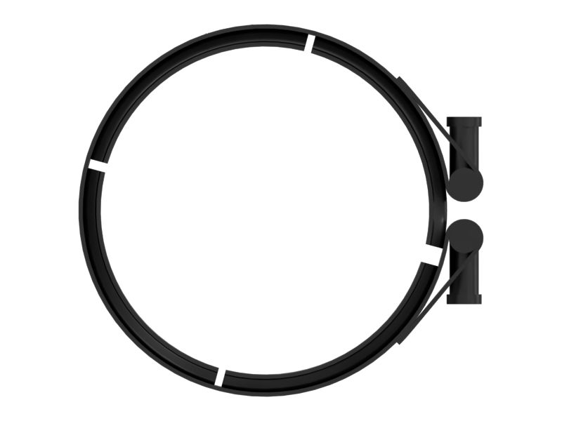 Клиновой ленточный хомут, минимальный внутренний диаметр 184,70 мм