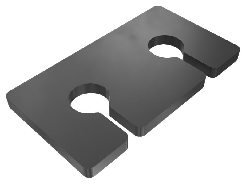 600-8215: Padded Drum Scraper Retainer Plate