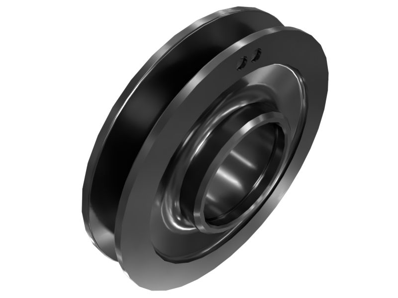 1 Направляющий шкив ремня с канавкой