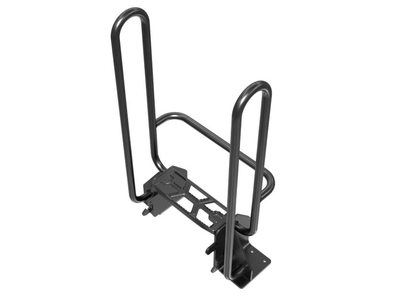 640-2590: Ladder Step with Tube and Rail