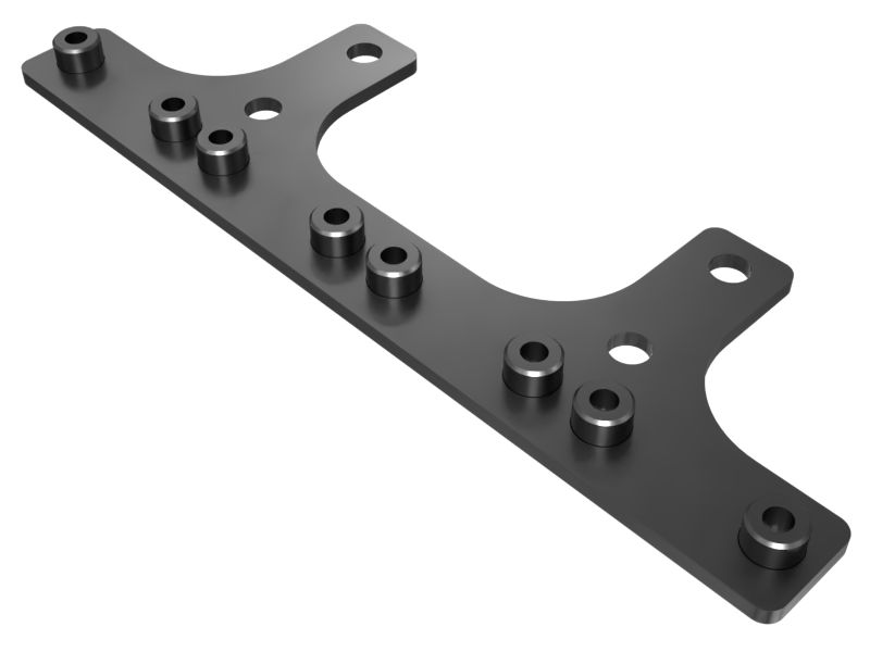 635-9604: 6mm Thick Bucket Cylinder Lines Mounting Plate