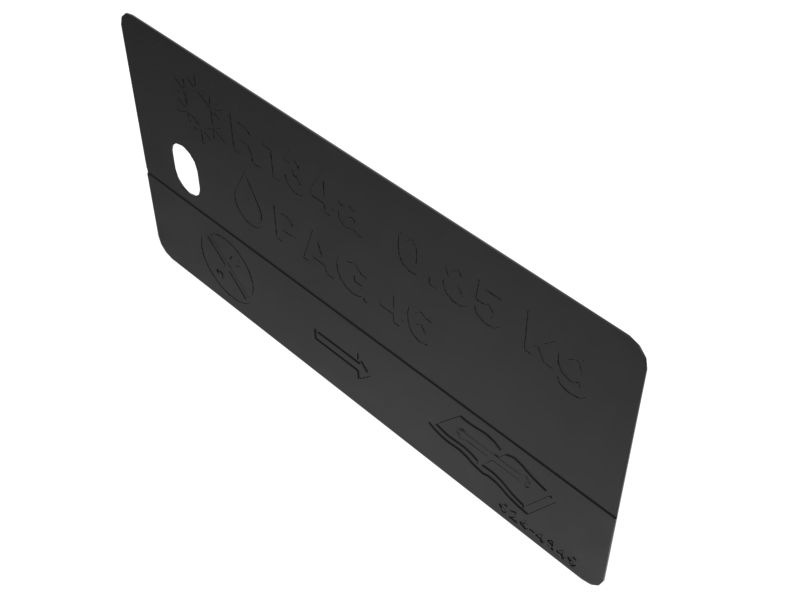 Air Conditioner Instruction Plate