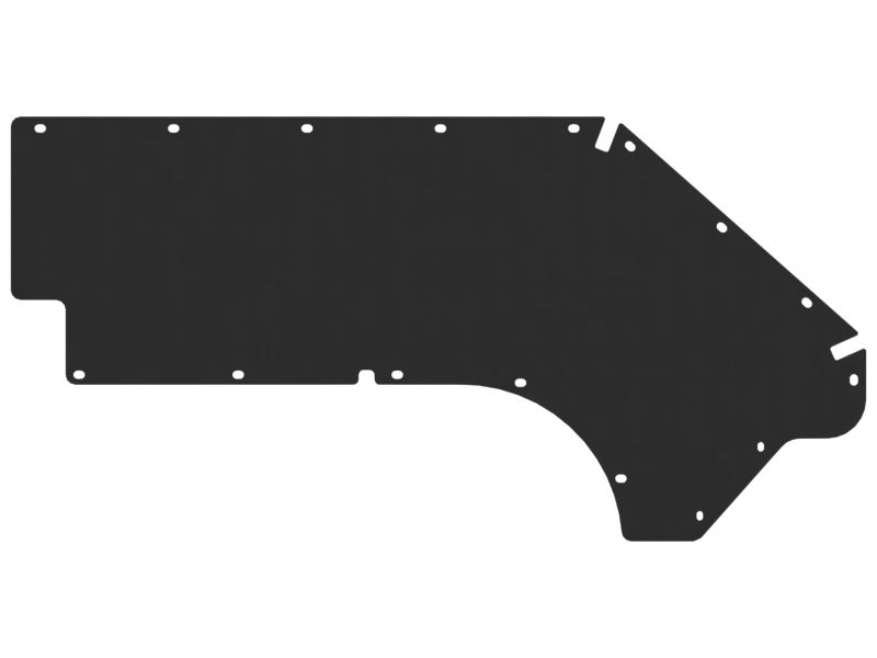 292-2563: 4.8mm Thick Rear Fender Baffle | CATCorp