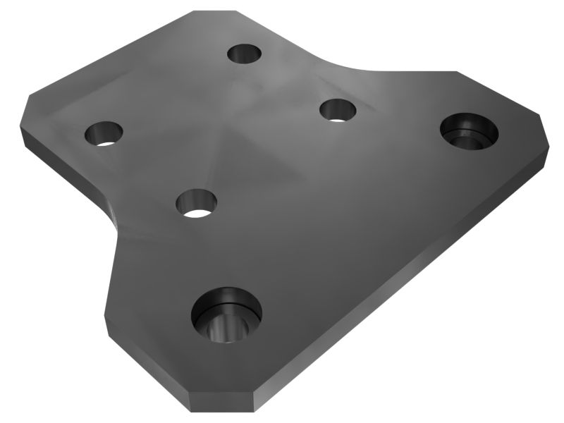 630-4261: Hydraulic Pump Lines Support Plate