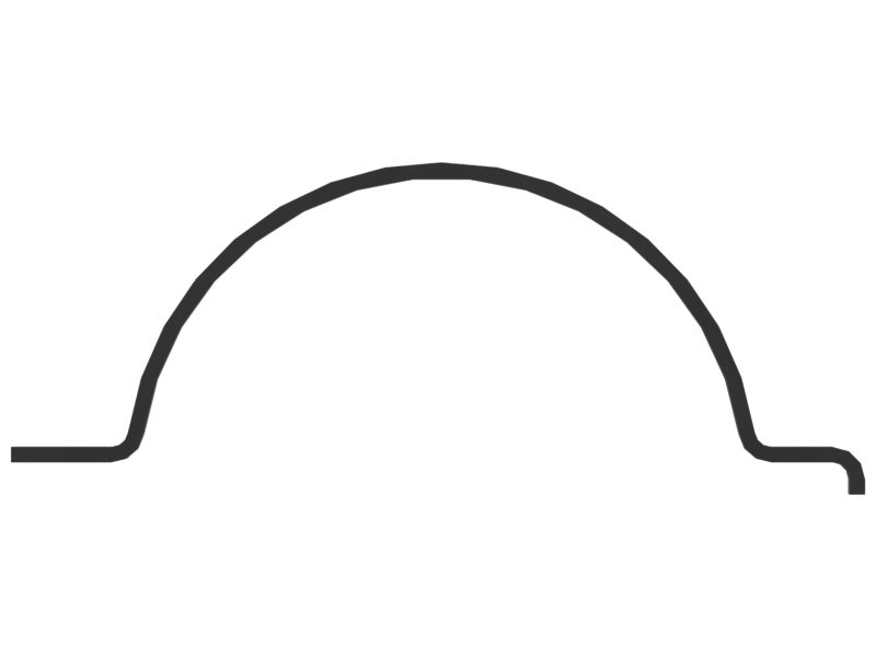 Опора трубопровода цилиндра толщиной 4 мм