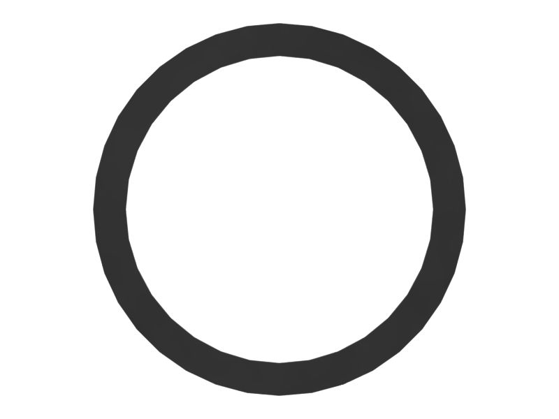 Прямоугольное уплотнение с внутренним диаметром 16,55 мм