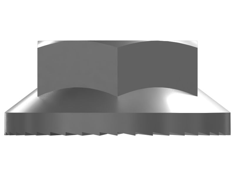 M6 Serrated Flange Hexagonal Lock Nut