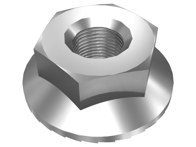M4 Serrated Flange Hexagonal Lock Nut