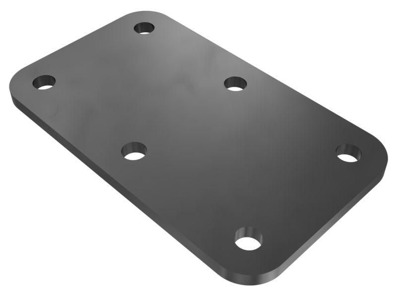 634-2765: Placa de Fixação do Para-choque Traseiro com 8 mm de Espessura
