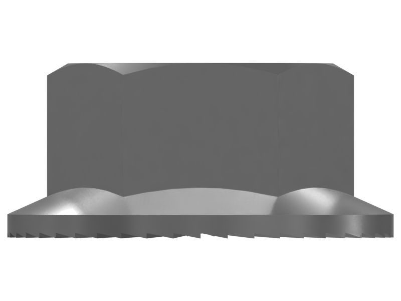 M10 Serrated Flange Hexagonal Lock Nut