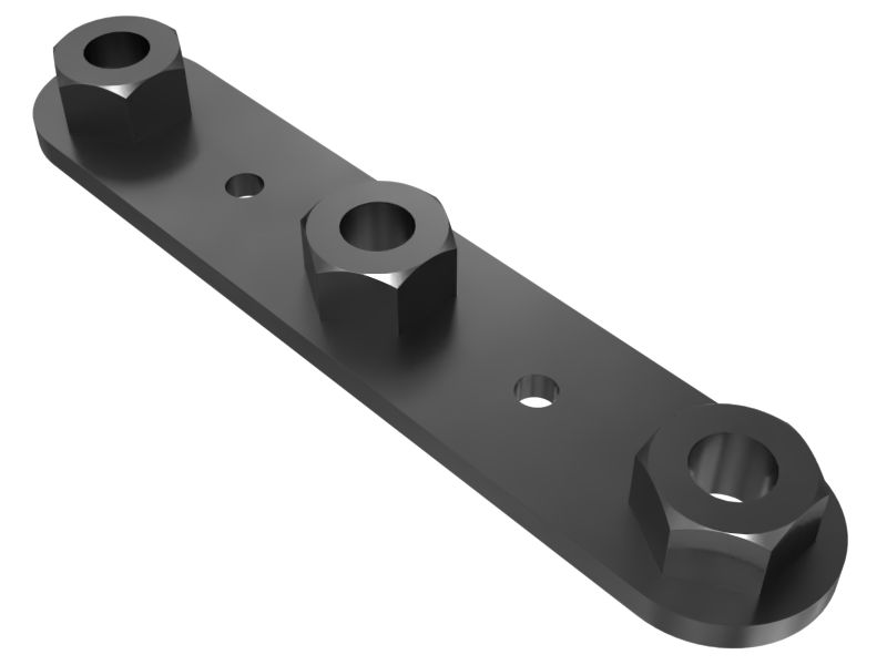 636-1311: Placa de Fixação do Para-choque Traseiro com 6 mm de Espessura