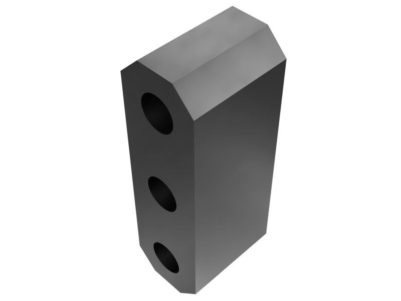 626-6387: Hydraulic Steering Lines Mounting Plate