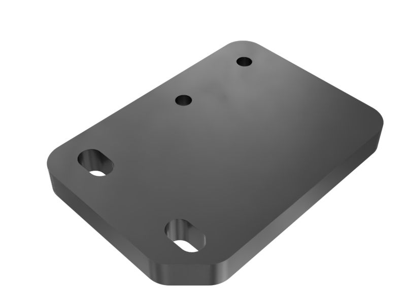 648-1555: 12mm Thick Hydraulic Valve Mounting Plate