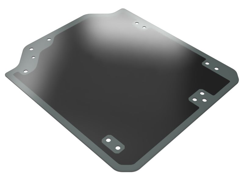 562-4061: 5mm Thick Left Hand Side Operator Cabin Door Glass