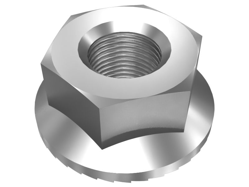 M8 Serrated Flange Hexagonal Lock Nut