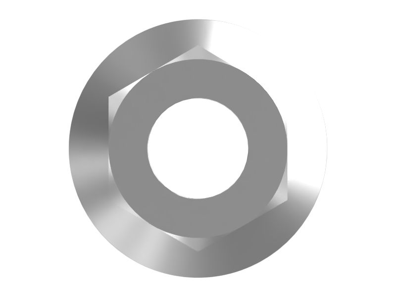 M10 Serrated Flange Hexagonal Lock Nut