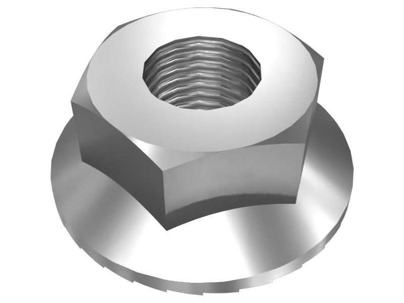 629-4498: M5 Serrated Flange Hexagonal Lock Nut