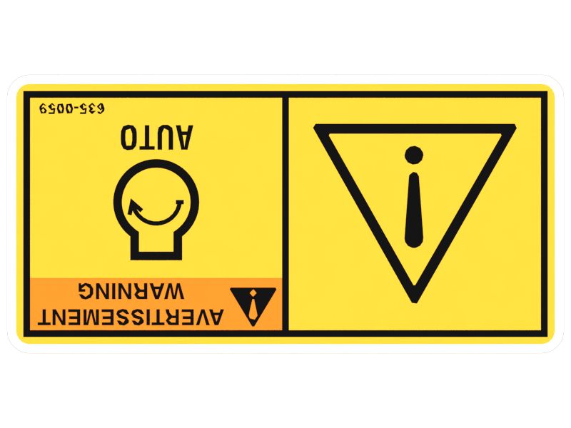 Auto Engine Start Warning Film