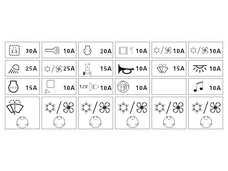 Fuse Relay Identification Film