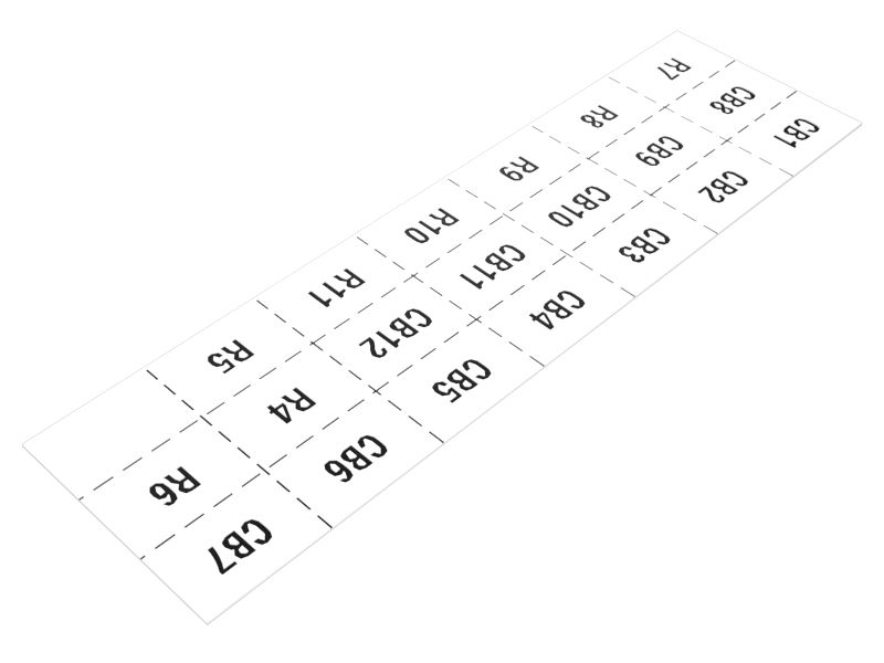 638-3717: Terminal Strip Identification Film