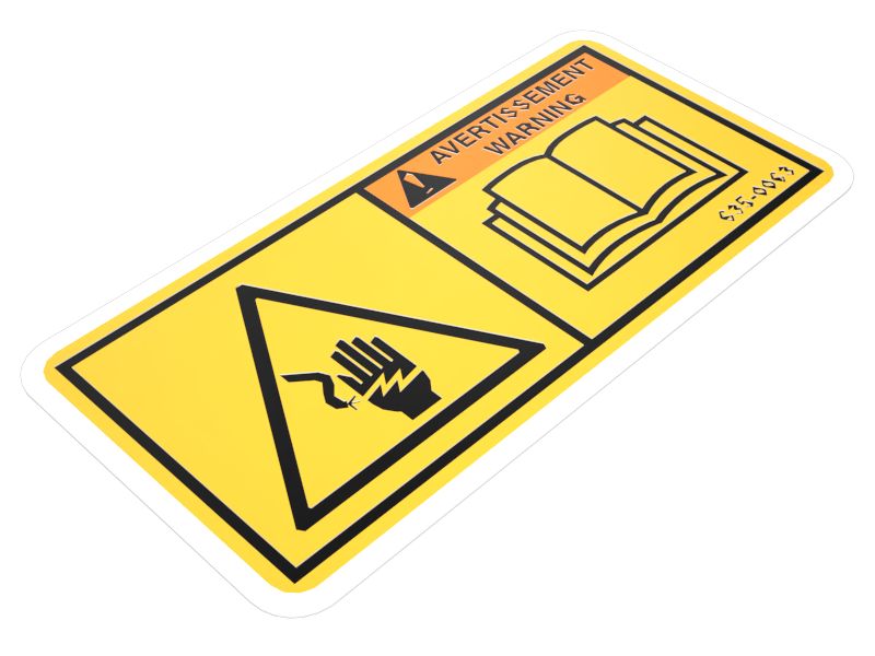 635-0063: Shock Hazard Warning Film