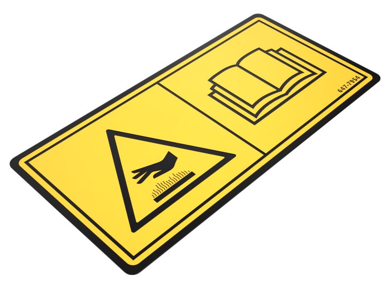 Hot Surface Warning Film