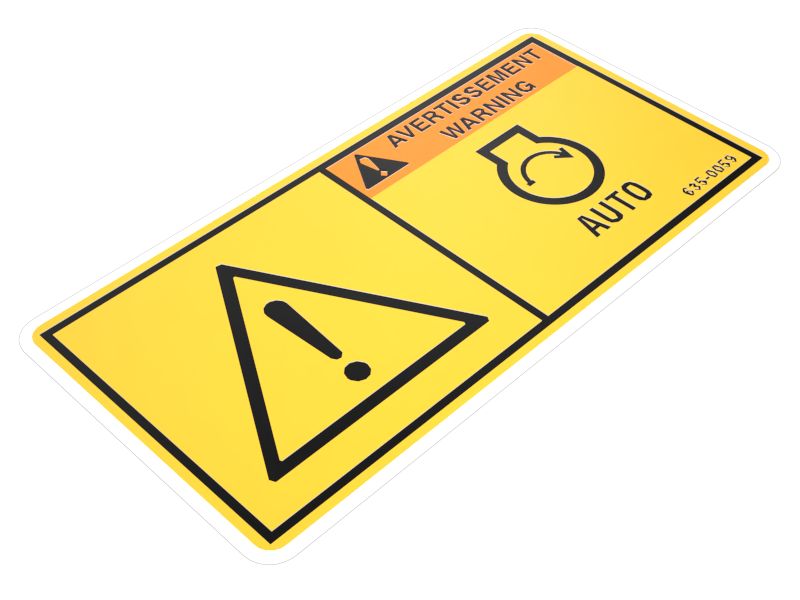 635-0059: Auto Engine Start Warning Film