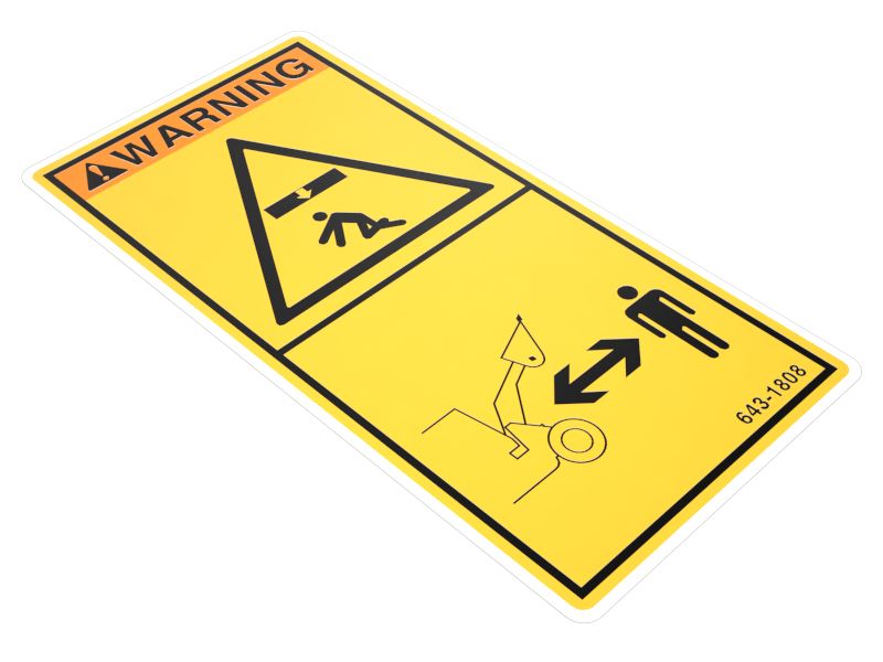 643-1808: Crush Hazard Warning Film