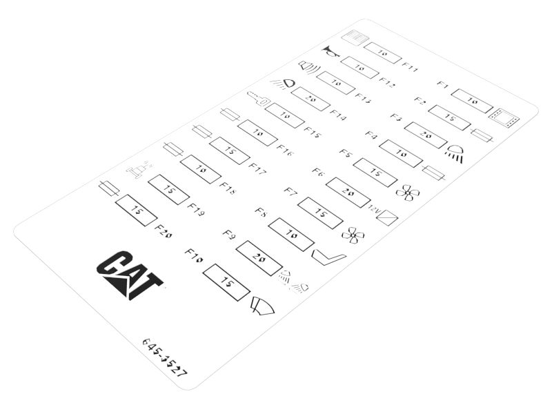 645-3527: Fuse Panel Identification Film