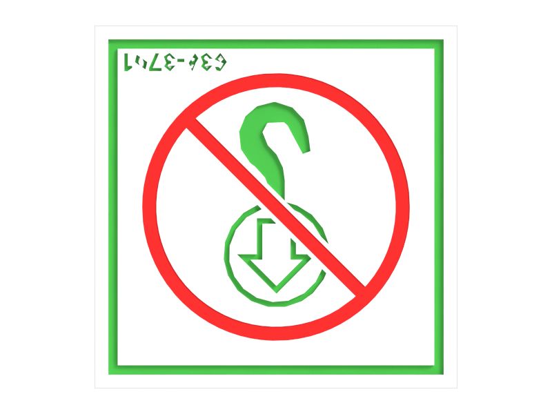 Do Not Lift Point Information Film