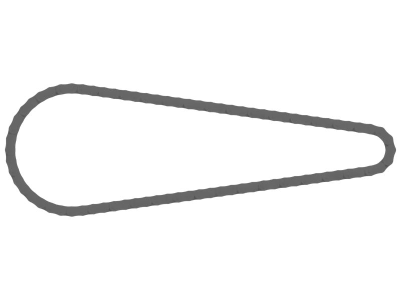 80 Links Tandem Drive Rear Axle Chain