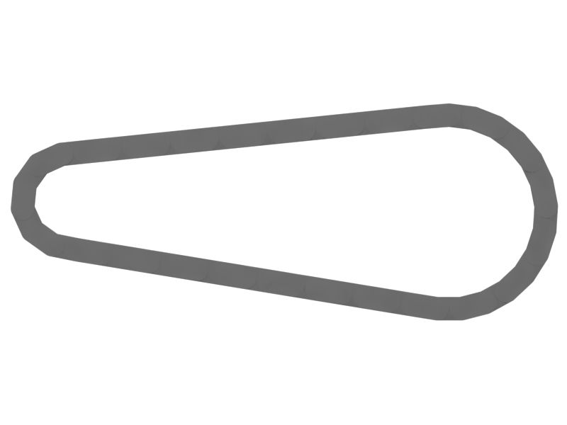 50 Links Tandem Drive Front Axle Chain