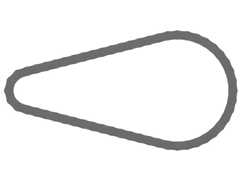 56 Links Tandem Drive Front Axle Chain