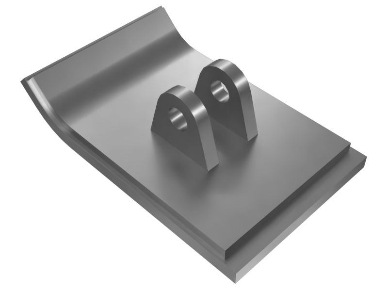 241mm Width V Plow Blade Skid Shoe