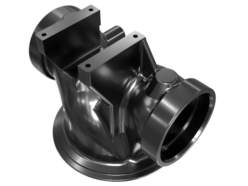 644-9783: Turbocharger Air Lines Exhaust Elbow