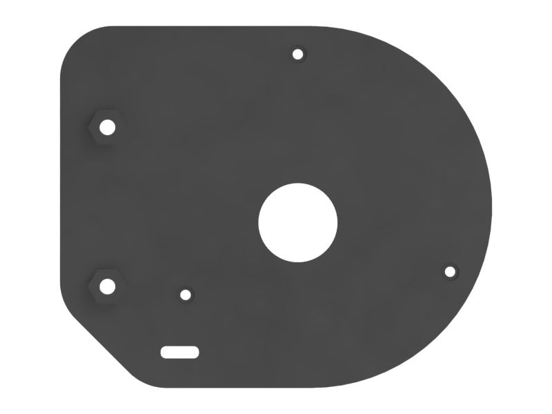 3mm Thickness Seatbelt Beacon Lamp Mounting Plate