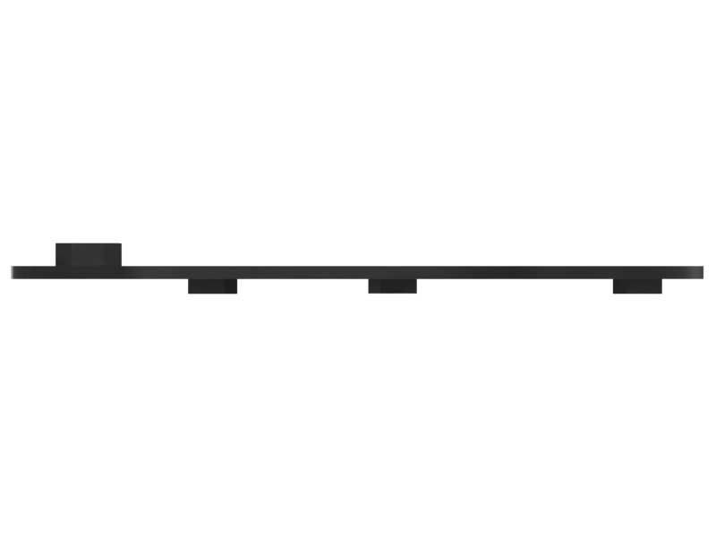 3mm Thickness Seatbelt Beacon Lamp Mounting Plate