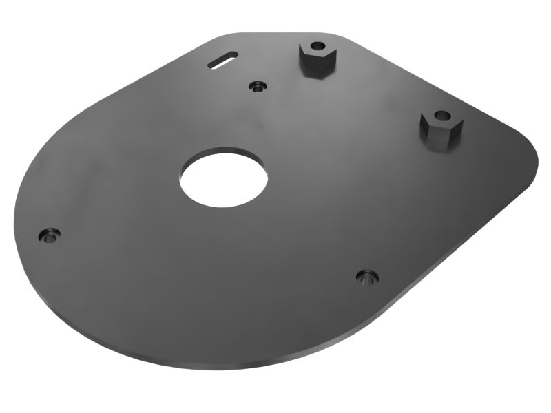 600-3758: 3mm Thickness Seatbelt Beacon Lamp Mounting Plate